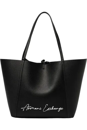 Armani Exchange Femme, Sacs, Noir, Taille: ONE Size Sac Fourre-Tout Texturé Noir
