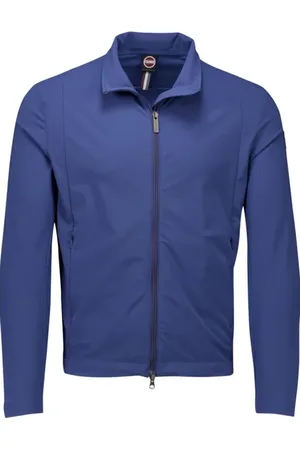 Colmar Homme, Vestes, Bleu, Taille: XL Veste Bleue à Col Haut avec Fermeture Éclair