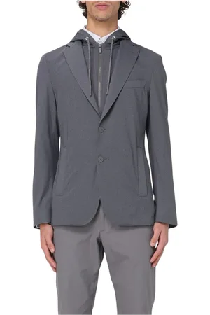 HUGO BOSS Homme, Vestes, Gris, Taille: M Blazer à Capuche Polyvalent Homme Gris