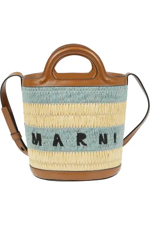 Marni Femme, Sacs, Multicolore, Taille: ONE Size Sac fourre-tout Tropicalia avec fermeture à cordon