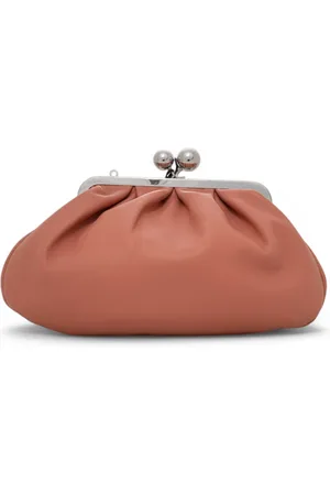 Max Mara Femme, Sacs, Rose, Taille: ONE Size Sac bandoulière en cuir souple avec chaîne
