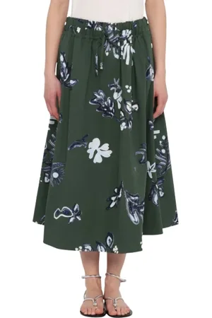 MARELLA Femme, Jupes, Vert, Taille: 42 FR Jupe Plissée Verte