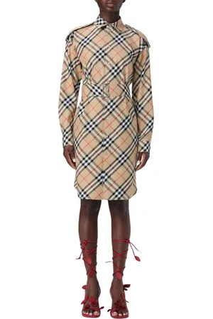 Burberry Femme, Robes, , Taille: 36 FR Élégante Robe en Popeline de Coton