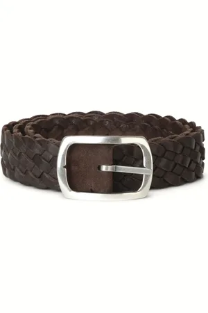 Orciani Homme, Accessoires, Brun, Taille: 105 CM Ceinture en cuir tressé