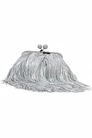 Max Mara Femme, Sacs, Gris, Taille: ONE Size Sac à Bandoulière Chic avec Chaîne