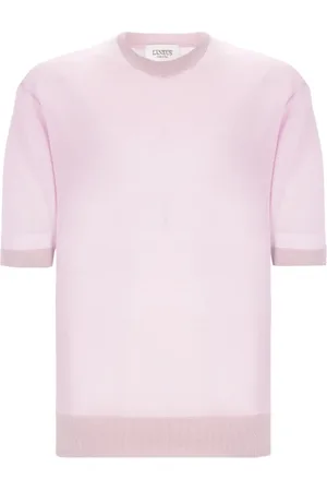 LANEUS Homme, Pulls, Violet, Taille: M T-shirt tricoté en Lilac