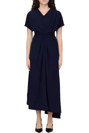MEIMEIJ Femme, Robes, Bleu, Taille: 40 FR Robe Twist Marine Style Élégant