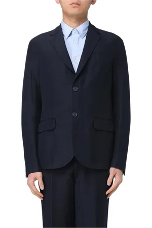 Armani Exchange Homme, Costumes, Bleu, Taille: S Blazer Léger en Lin Élégant Beige
