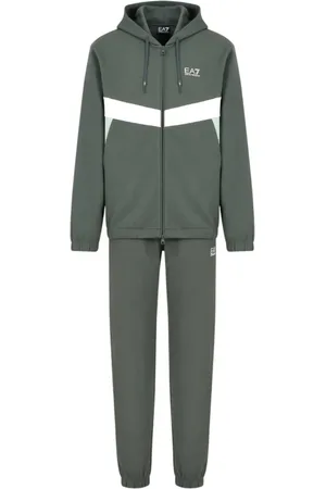 EA7 Homme, Sport, Vert, Taille: L Ensemble de Survêtement Sportif Gris
