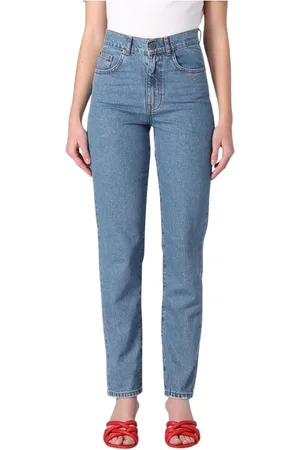 Twin-Set Femme, Jeans, Bleu, Taille: W28 Premium Denim Straight Leg Jeans