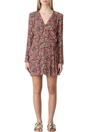 Patrizia Pepe Femme, Robes, Multicolore, Taille: 34 FR Robe Portefeuille Florale Colorée