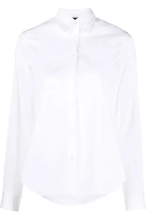 Aspesi Femme, Blouses et Chemises, Blanc, Taille: 36 FR Chemise Blanche Classique Manches Longues