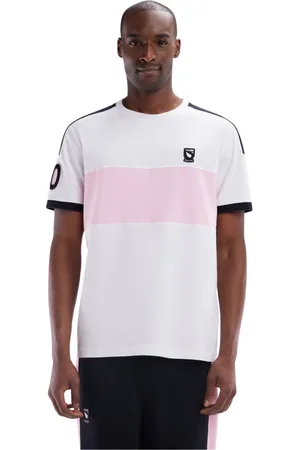 Eden Park Homme, Tops, Multicolore, Taille: 3XL T-shirt Nouvelle Zélande en coton blanc coupe décontractée