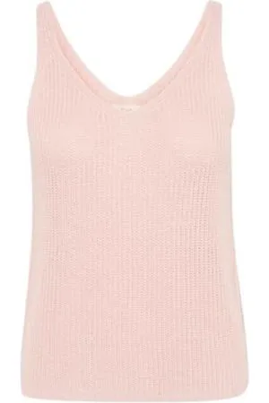 Part Two Femme, Tops, Rose, Taille: 42 FR Débardeur en lin tricoté