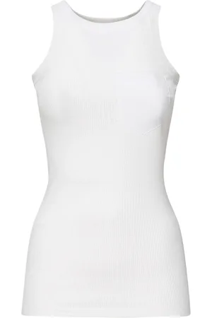 Sportmax Femme, Tops, Blanc, Taille: 38 FR Haut Blanc avec Poche Poitrine en Popeline