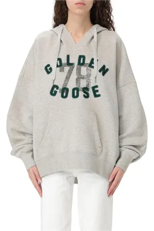 Golden Goose Femme, Sweatshirts et sweats à capuche, Gris, Taille: 36 FR Sweat à capuche graphique pour femmes