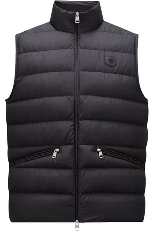 Moncler Homme, Vestes, Noir, Taille: 3XL Gilet Duvet Noir Classique
