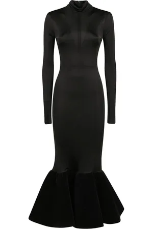 DAVID KOMA Femme, Robes, Noir, Taille: 36 FR Robe Midi en Velours