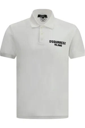 Dsquared2 Homme, Tops, Blanc, Taille: S Polo de Tennis Classique avec Monogramme