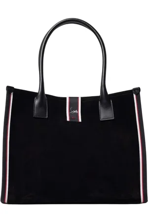 Christian Louboutin Homme, Sacs, Noir, Taille: ONE Size Sac en cuir de luxe avec détails cloutés