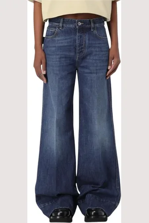 Bottega Veneta Femme, Jeans, Bleu, Taille: 36 FR Oversized Wide Leg Jeans
