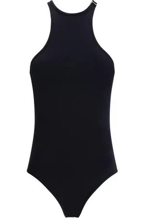 The Attico Femme, Maillots de bain, Noir, Taille: 42 FR Maillot une pièce à motif avec fermeture
