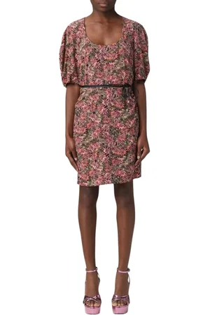 Patrizia Pepe Femme, Robes, Multicolore, Taille: 34 FR Robe Mini Florale Avec Ceinture