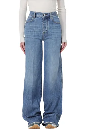 Bottega Veneta Femme, Jeans, Bleu, Taille: 38 FR Jean Large Bleu Classique