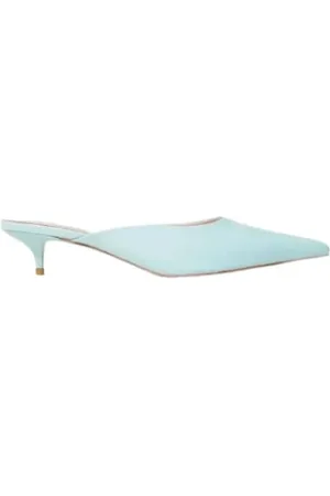 Twin-Set Femme, Chaussures, Bleu, Taille: 40 EU Vernice Decollete Mules Kitten Heel