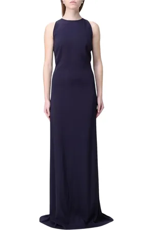 Alberta Ferretti Femme, Robes, Bleu, Taille: 38 FR Robe Maxi Sans Manches Bleue