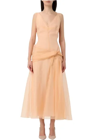 DEL CORE Femme, Robes, , Taille: 36 FR Robe Midi en Organza Élégante