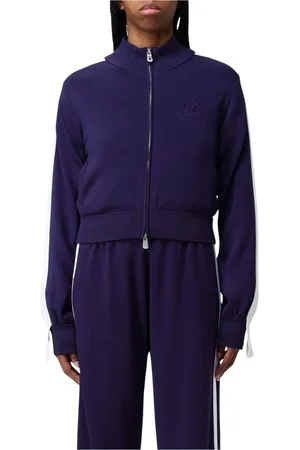 Pinko Femme, Pulls, Bleu, Taille: 38 FR Ensemble Veste de Survêtement Bleue