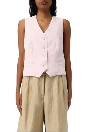 Kaos Femme, Vestes, Rose, Taille: 36 FR Gilet Élégant Marron