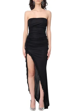 ANIYE BY Femme, Robes, Noir, Taille: 40 FR Robe Maxi Asymétrique Noire