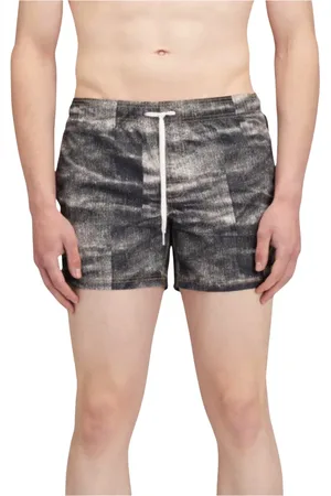 Sundek Homme, Maillots de bain, Noir, Taille: 2XL Short de Bain Imprimé Arc-en-ciel