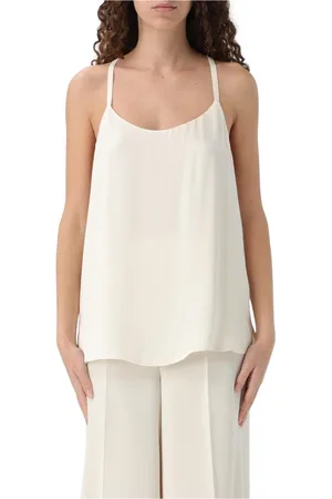 Twin-Set Femme, Tops, Blanc, Taille: 44 FR Haut Cami Perle
