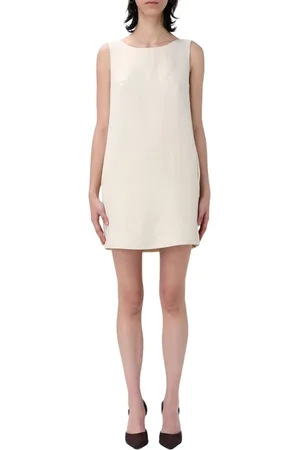 Dondup Femme, Robes, , Taille: 34 FR Robe A-Ligne Jaune Crème