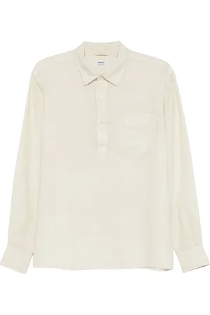 Aspesi Homme, Chemises, , Taille: M Chemise en lin avec fermeture boutonnée