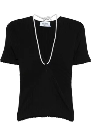 Blugirl Femme, Pulls, Noir, Taille: 40 FR Collection Pulls Noirs