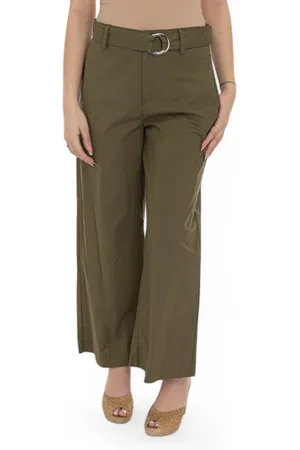 Liu Jo Femme, Pantalons, Vert, Taille: W33 Pantalon Élégant pour Femmes