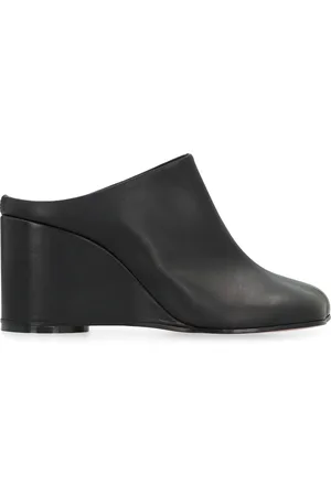 Maison Margiela Femme, Chaussures, Noir, Taille: 37 EU Mules en cuir de veau