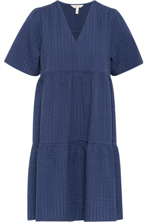 Part Two Femme, Robes, Bleu, Taille: 40 FR Robe à Volants Oceana 30309867