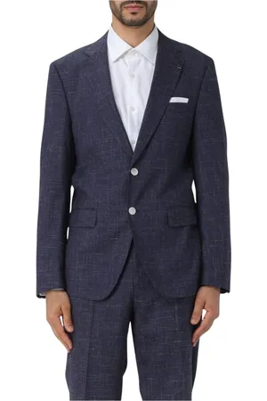 HUGO BOSS Homme, Vestes, Bleu, Taille: 2XL Blazer SlimFit Bleu Sophistiqué