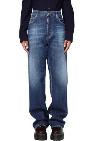 Dsquared2 Femme, Jeans, Bleu, Taille: 36 FR Jean droit bleu