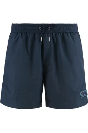Maison Kitsuné Homme, Maillots de bain, Bleu, Taille: S Short de Bain Doublé en Mesh avec Poches
