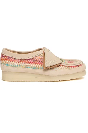 Clarks Femme, Chaussures, Multicolore, Taille: 36 EU Chaussures Wallabee en daim et raphia