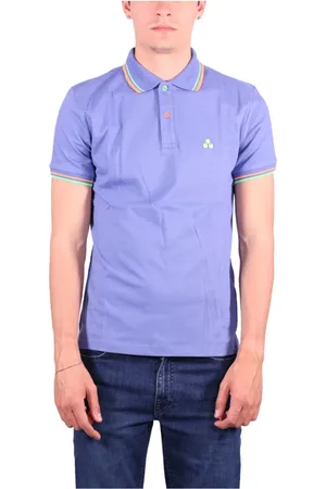 Peuterey Homme, Tops, Bleu, Taille: S Polo Bleu Détails Néon