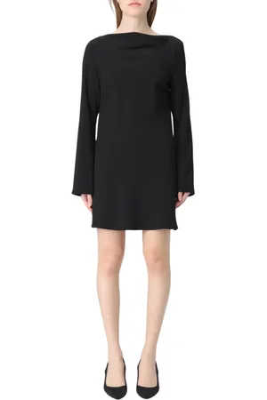 ANIYE BY Femme, Robes, Noir, Taille: 40 FR Robe A-Line Noire avec Col Bateau