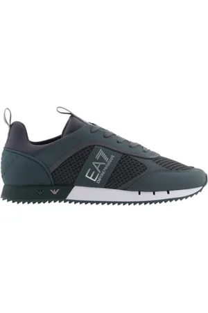 EA7 Homme, Chaussures, Gris, Taille: 42 2/3 EU Baskets Grises Unisex au Style Urbain
