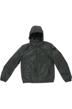 Blauer Homme, Vestes, Noir, Taille: S Manteaux Noirs Rundel